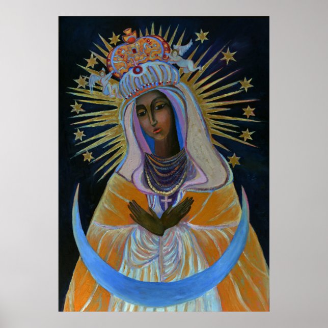 Unsere Lady Ostra Brama Mutter der Barmherzigen Sc Poster (Vorne)
