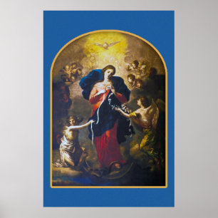 Unsere Lady Undoer of Knots Devotional Image. Poster