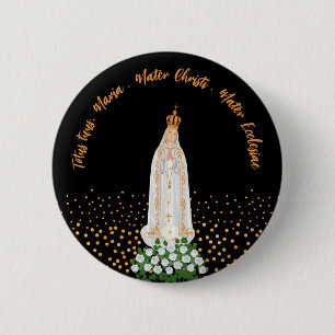 Unsere Lady von Fatima, die Kerzenschaft Button