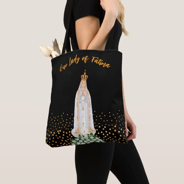 Unsere Lady von Fatima, die Kerzenschaft Tasche (Von Nahem)