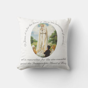 Unsere Lady von Fatima Personalisiert Kissen
