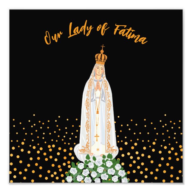 Unsere Lady von Fatima Prozession von Kerzen Foto  (Vorne)