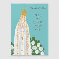 Unsere Lady von Fatima und die weiße Rosenkarte