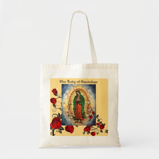 Unsere Lady von Guadalupe Bauern Market Tragetasche (Vorne)