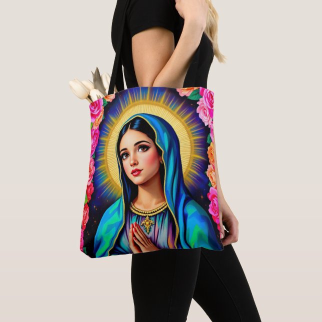 Unsere Lady von Guadalupe betet Jungfrau Mary Fun Tasche (Von Nahem)