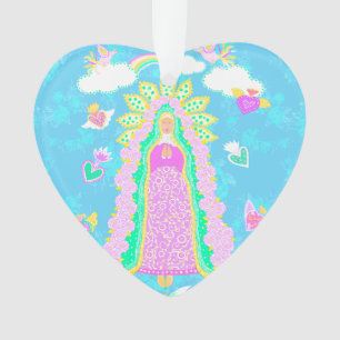 Unsere Lady von Guadalupe Blue Ornament
