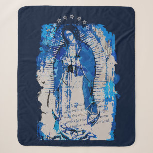 Unsere Lady von Guadalupe Collage Sherpadecke