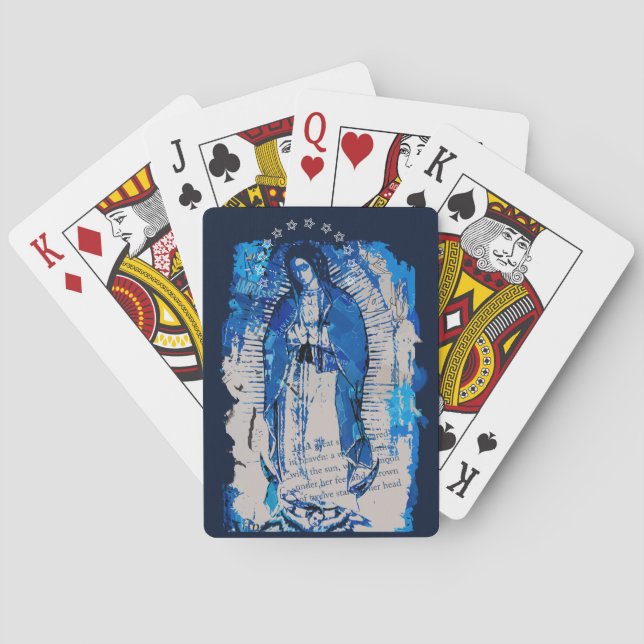 Unsere Lady von Guadalupe Collage Spielkarten (Rückseite)