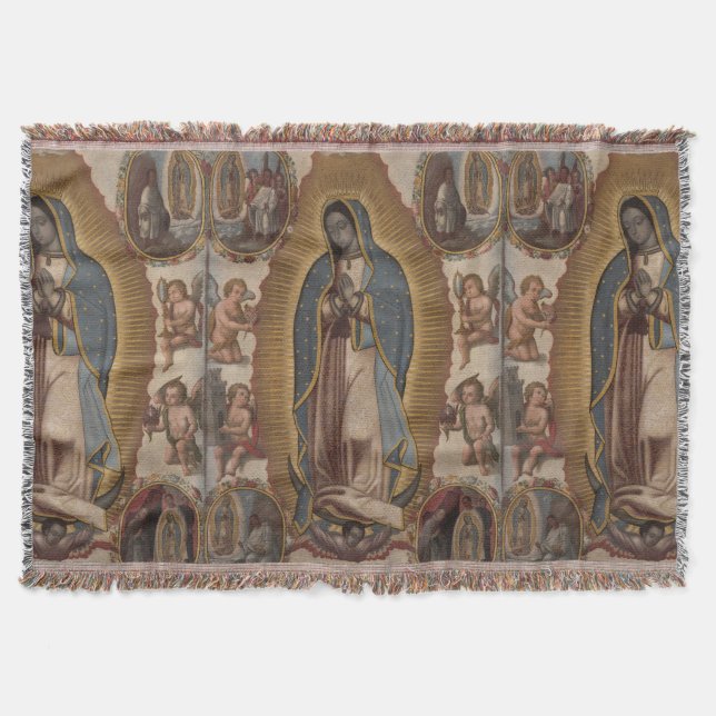 Unsere Lady von Guadalupe Decke (Vorderseite)