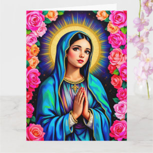 Unsere Lady von Guadalupe, die Jungfrau Mary beten Karte