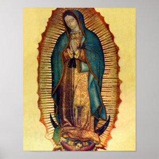 Unsere Lady von Guadalupe Jungfrau Mary Poster