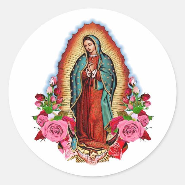 Unsere Lady von Guadalupe Jungfrau Mary Sticker (Vorderseite)