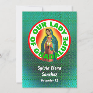 Unsere Lady von Guadalupe lädt Einladung