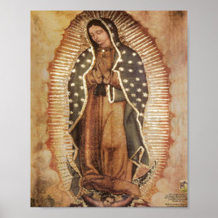 Unsere Lady von Guadalupe Mary Poster