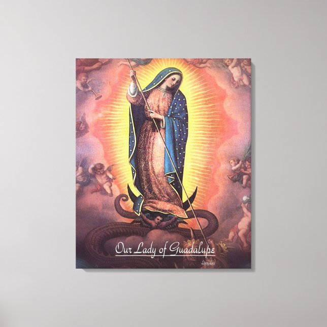 Unsere Lady von Guadalupe Rev12 Leinwanddruck (Vorderseite)
