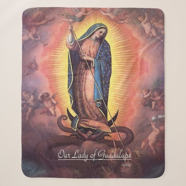 Unsere Lady von Guadalupe Rev12 Sherpadecke (Vorderseite)