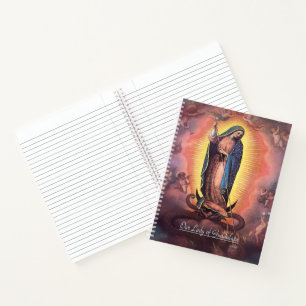 Unsere Lady von Guadalupe Rev 12 mit Memorare Notizbuch
