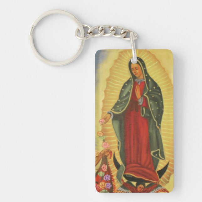 Unsere Lady von Guadalupe Schlüsselanhänger (Vorderseite)