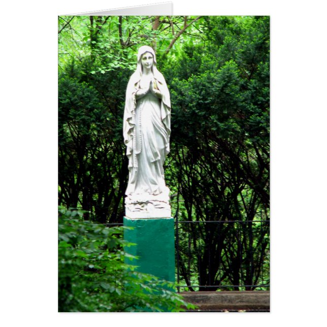 Unsere Lady von Lourdes Blank Card (Vorne)