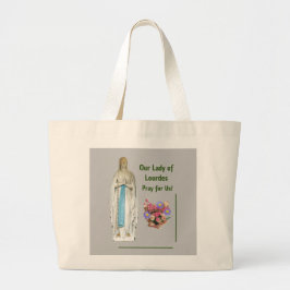 Unsere Lady von Lourdes Jumbo Stoffbeutel