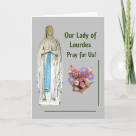 Unsere Lady von Lourdes Karte