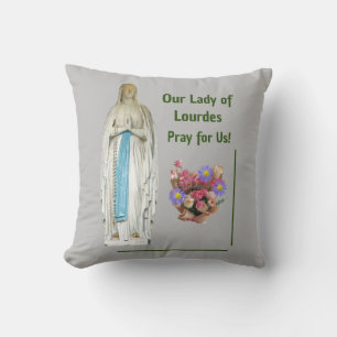 Unsere Lady von Lourdes Kissen