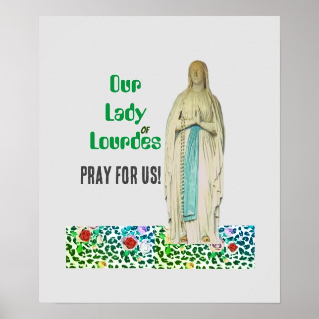 Unsere Lady von Lourdes Poster (Vorne)