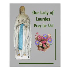 Unsere Lady von Lourdes Poster