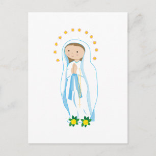 Unsere Lady von Lourdes Postkarte