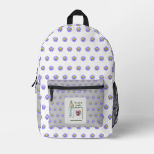 Unsere Lady von Lourdes Print Cut Sew Bag Bedruckter Rucksack