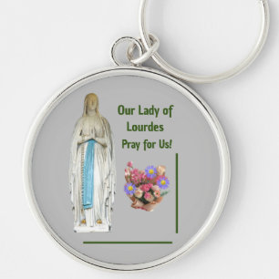 Unsere Lady von Lourdes Schlüsselanhänger