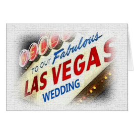 Unsere Las Vegas Wedding Card