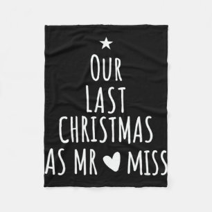 Unsere letzten Weihnachten als Mr. Miss Verlobte C Fleecedecke