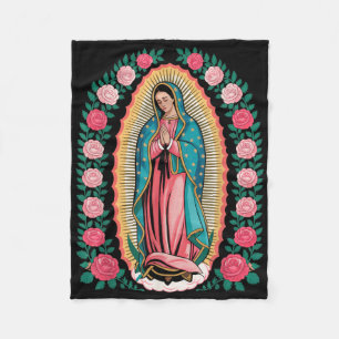 Unsere Liebe Frau De Guadalupe Sant Maria Rückseit Fleecedecke