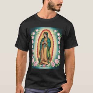 Unsere Liebe Frau De Guadalupe Sant Maria Rückseit T-Shirt
