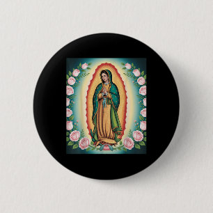Unsere Liebe Frau De Guadalupe Sant Mary Rückseite Button