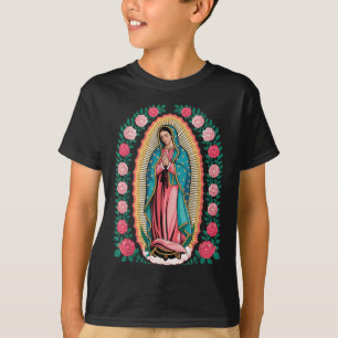 Unsere Liebe Frau De Guadalupe Sant Mary Rückseite T-Shirt