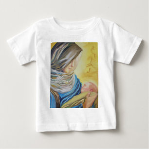 Unsere Liebe Frau des Schweigens, die das Jesuskin Baby T-shirt