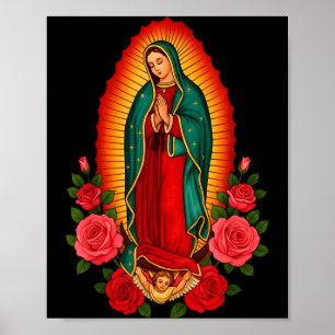 Unsere Liebe Frau Virgen De Guadalupe Heilige Jung Poster