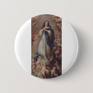 Unsere Liebe Frau von der unbefleckten Empfängnis Button