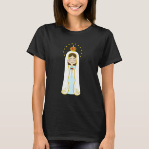 Unsere Liebe Frau von Fatima Rosenkranzgebet Heili T-Shirt