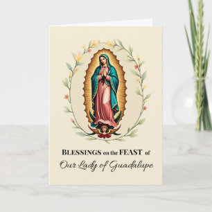 Unsere Liebe Frau von Guadalupe Gedenktag Segnunge Karte