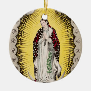 Unsere Liebe Frau von Guadalupe Keramik Ornament