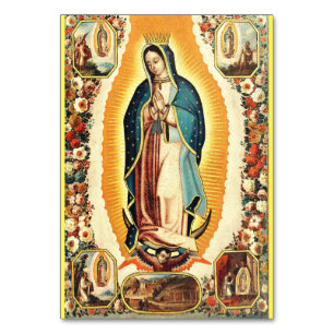 Unsere Liebe Frau von Guadalupe Strahlende Kunst Tischnummer