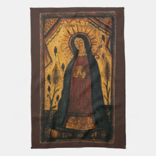 Unsere Liebe Frau von Guadalupe von Pedro Antonio  Geschirrtuch
