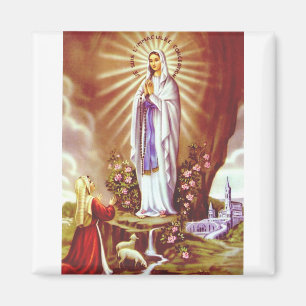Unsere Liebe Frau von Lourdes Magnet