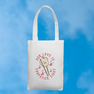 Unsere Liebe ist Chopstick - Romantische Küche Tragetasche