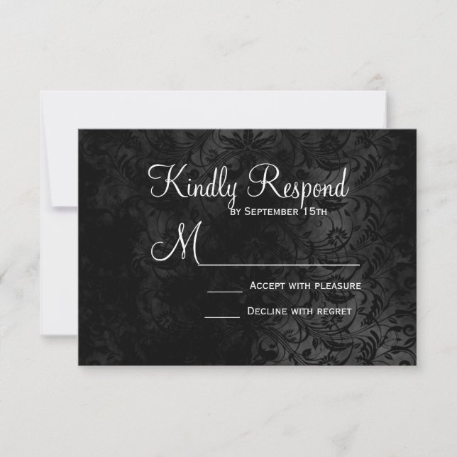 Unsere Liebe ist Ewiges Skelett für Hochzeiten von RSVP Karte (Vorderseite)