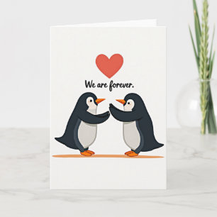 Unsere Liebe ist für immer Penguin-Karte Karte
