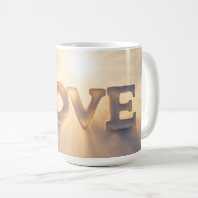 Unsere Liebe ist himmlisch gesendet Kaffeetasse (VorderseiteRechts)